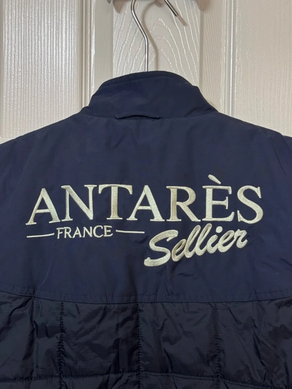 Antares Sellier France Equestrian Navy Quilted Women’s XL Vest MINTY - Picture 3 of 6